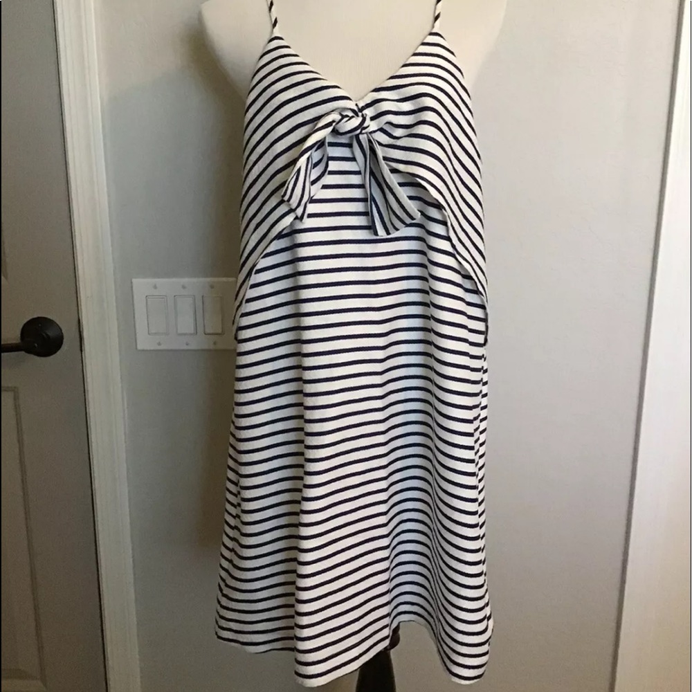 Anthropologie Maeve sleeveless striped dress. Lg.